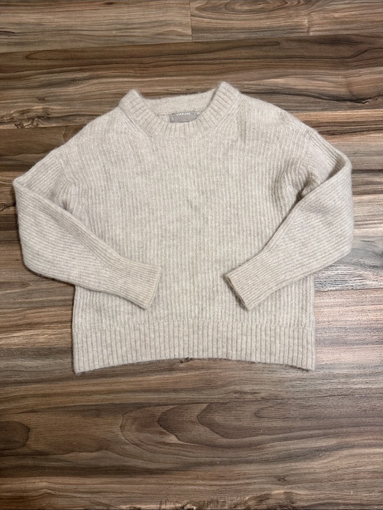 Everlane Sweaters - Everlane The Cocoon Crew Alpaca Sweater Almond Women’s Size S Quiet Luxury